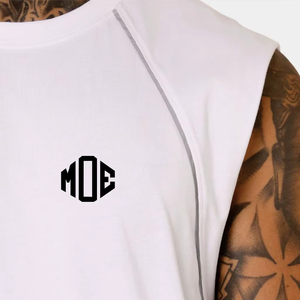 Premium Men Sleeveless Gym Training T-Shirt Breathable Athletic Tank Top Lightweight Fitness Muscle Tee Custom Logo OEM Service - Product Image 4