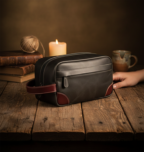 Sac de maquillage personnalisé de haute qualité, sac cosmétique de voyage écologique, sac cosmétique imperméable en cuir PU, trousse de toilette - Product Image 5