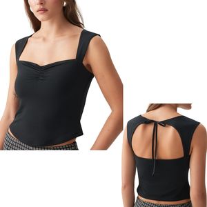Débardeur court d'été personnalisé pour femme, en Spandex, coupe ajustée, sexy, respirant, pour club, course et yoga, couleurs et tailles personnalisables, vente en gros - Product Image 5