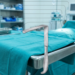 Retractor Brunner de 24 cm, Instrumento Quirúrgico con Certificación CE, Herramienta Manual para Cirugía General, Clase I - Product Image 4