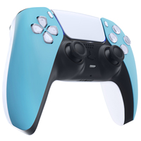 Pour PS5 Controller Shell - Heaven Blue Matte Couvercle supérieur de remplacement personnalisé pour contrôleur de jeu