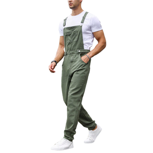 Peto vaquero informal y elegante para hombre, suave y cómodo, con correas ajustables, estilo urbano moderno para el día a día - Product Image 5