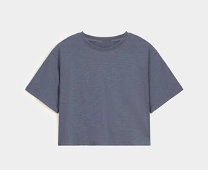 Camisetas Boxy de Algodón 100% Ecológicas, Corte Regular, Acanaladas, al por Mayor, de Verano, de Alta Calidad para Mujer - Product Image 1