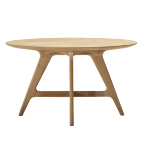 <b>Round</b> <b>Solid</b> <b>Wood</b> Eco-Friendly Durable <b>Dining</b> <b>Table</b> Midcentury Modern Design Stable Furniture - Product Image 2