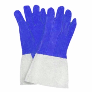 ถุงมือหนังแท้แบบแยกส่วน สำหรับงานหนัก หนังวัวแท้  โลโก้สั่งทำได้  ผิวเรียบ ทนความร้อน  ปลอกแขนนิรภัยสำหรับงานอุตสาหกรรม ขนาด 40 ซม. - Product Image 6