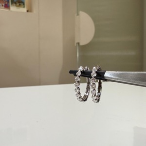 Pendientes de Aro con Diamante Cultivado en Laboratorio de 0.65ct, Corte Brillante Redondo, Oro Blanco de 14K, Joyería Minimalista de Lujo, Regalo para Mujer, Fiesta - Product Image 6