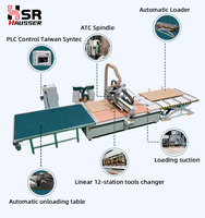 Hausser Dealer Finding Wood Nesting Cnc Router Línea de producción automática de muebles Atc Cnc Router Machine