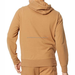 Sweat à capuche oversize pour homme en coton 100% de qualité supérieure, décontracté, basique, avec un effet gaufré, lavé, long, col à capuche, détails brodés - Product Image 3