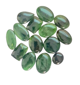 Jade Nefrita de Rusia, 100 gramos, Gemas Sueltas al por Mayor, Lote de 10-12 Piezas, Tamaños y Formas Variadas, Cabujón Verde, Piedra para Joyería - Product Image 1