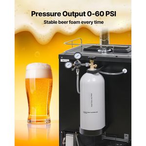 Nouvelle bouteille de CO2 pressurisée en alliage d'aluminium de 10 lb avec valve CGA320, poignée réglable, pour pulvérisation légère, 150 bars, 2 L - Product Image 4