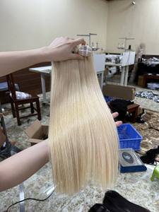 Paquets de cheveux vietnamiens bruts non transformés Fournisseur de gros Cheveux humains blonds Cheveux vietnamiens vierges bruts à cuticule alignée - Product Image 2