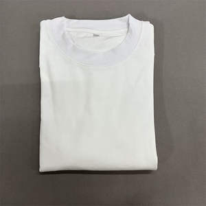 Camiseta Blanca Oversize para Hombre, Lisa, de Manga Corta, Cuello Redondo, Corte Holgado, Informal, de Verano, Mezcla de Algodón Suave, Estilo Minimalista Urbano - Product Image 4