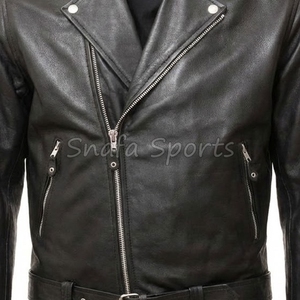 เสื้อแจ็คเก็ตหนังแท้พรีเมียมสำหรับผู้ชาย แฟชั่นฤดูหนาวสุดเท่ห์ วัสดุนุ่ม ทนทาน สไตล์คลาสสิก สตรีทแวร์ - Product Image 3