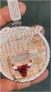 Colgante con Nombre Personalizado Estilo Hip Hop con Moissanita VVS, Pasa la Prueba del Diamante, Plata 925, Collar con Letras Incrustadas, Joyería Fina para Hombre - Product Image 3