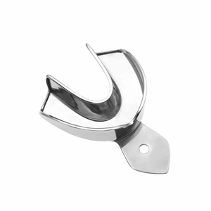Bandejas Dentales de Acero Inoxidable Autoclavables de Alta Calidad, Juego de 6 Piezas para Prótesis Dentales, Bandeja de Impresión Dental Sin Perforaciones - Product Image 1