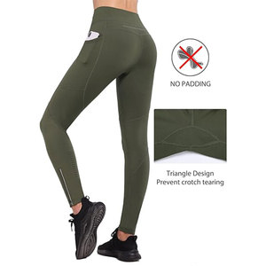 Meilleures ventes Leggings tricotés taille haute avec poches, grande taille, pour entraînement, gym, fitness, yoga, respirants, sans coutures, 100% coton - Product Image 4