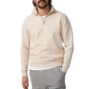 High Quality Custom French Terry Quarter Zipper Hoodie Soft Winter Street Wear <b>Zip</b> <b>Sweatshirt</b> Comfortable <b>Half</b>-<b>Zip</b> <b>Sweatshirt</b> - Product Image 4