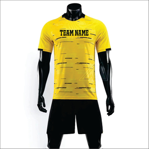 เสื้อฟุตบอลแบบสั่งทำขายส่ง OEM สำหรับทุกเพศ พิมพ์ลายชุดฟุตบอล ระบายอากาศได้ดี ซับเหงื่อ 100% โพลีเอสเตอร์ คอวี สำหรับสโมสร - Product Image 4