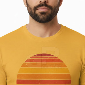 T-shirt Western Premium pour homme, col rond classique, en coton, pour un style décontracté et un confort quotidien. - Product Image 6