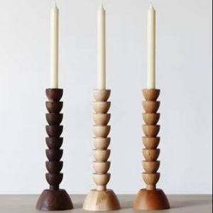 Handmade new wooden candle holder <b>tea</b> <b>light</b> stand luxury - wooden crafted wholesale here set of 3 - Product Image 1