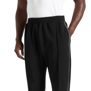 Conjunto Deportivo para Hombre con Cierre Completo, Cuello Alto, Pantalones Anchos, Ribete en Contraste, Cintura Elástica, Dos Piezas, Venta al Por Mayor, Personalizado OEM - Product Image 6