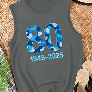 Chaleco casual de mujer con diseño de camuflaje azul 80 - Product Image 3