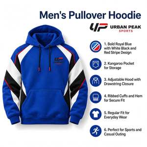 Presentamos las sudaderas con capucha premium para hombre con diseños atractivos y un estilo cómodo para las colecciones de ropa moderna. - Product Image 6