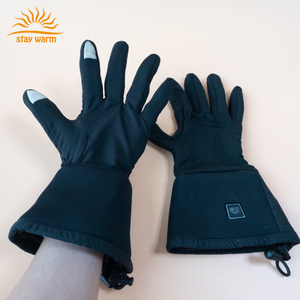 Unisex Rechargeable <b>Battery</b> Powered Thin Heated Gloves with Touchscreen and 3 Level Temperature Control for Winter Sports - Product Image 5