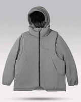 Veste technique imperméable personnalisée pour homme, style cyberpunk, streetwear, coupe-vent tactique, parka d'hiver fonctionnelle à capuche pour l'extérieur