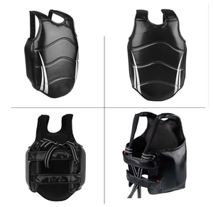 PROFIT SPORTS Protector de Pecho de Boxeo Unisex de PU, Personalizable, Duradero, para Entrenamiento de Artes Marciales, Chaleco Ajustable - Product Image 1