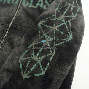 เสื้อฮู้ดดี้พรีเมียมสำหรับผู้ชาย ผ้าฟลีซคอตตอน 100% ลายพิมพ์ดิจิทัล แฟชั่นฤดูหนาว แบบสั่งทำพิเศษ เนื้อผ้านุ่ม ขัดเงา ป้องกันขนร่วง - Product Image 3