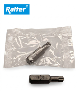 Ralter <b>Torx</b> Bit T25 (MagicRibs) 25mm 1/4 Inch Hex Industrial Grade Matte Finish W/PP Bag - Product Image 2