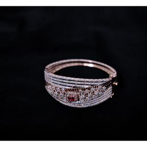 Elegant Women Diamond Jewelry 14K <b>Rose</b> <b>Gold</b> Oval Bracelet 4.91 Ct Lab Grown GH VS Diamonds IGI Certified Rhodium Plated - Product Image 2