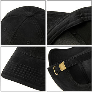 Gorra de Béisbol Unisex de 6 Paneles, Color Sólido, Algodón Lavado, Estilo Casual, Ajustable, Talla Adulto 58-60CM - Product Image 5