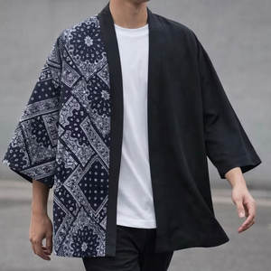 Chaqueta Kimono Japonesa Ligera y Cómoda para Hombre, de Invierno, en Tela de Algodón Suave Lavada, con Costuras Reforzadas, Servicio OEM, Alta Calidad - Product Image 1
