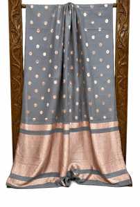 Saris en soie brodée Banarasi de créateurs haut de gamme pour les détaillants de vêtements ethniques - Product Image 3