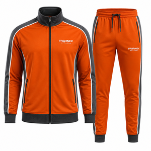 Survêtement Jogger Homme Oversize Noir à Capuche, Coupe Décontractée, Épaules Tombantes, en Polaire Respirante, Logo Imprimé, Style Décontracté, Fabriqué au Pakistan - Product Image 5