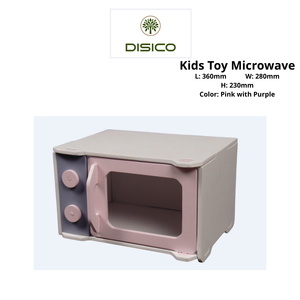 Kids Toy <b>Microwave</b> Kitchen Toys <b>Set</b> American Pine Plywood Durable Safe Material Smooth Edge 5 to 7 Years - Product Image 2