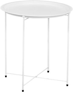 Table d'appoint moderne en fer de style industriel convertible avec plateau amovible pour salon, table basse, table d'appoint minimaliste - Product Image 4