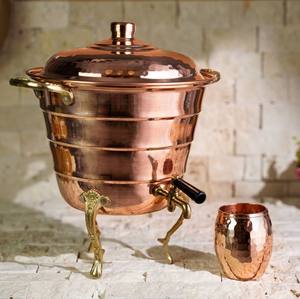 Copper Water Cooler also known a copper kalash or pitcher is a traditional Indian vessel deeply rooted in cultacticesural - Product Image 1