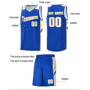 Ensemble de maillots de basket-ball personnalisés en maille polyester réversible, uniforme d'équipe respirant, séchage rapide, vêtements de sport athlétiques avec logo personnalisé - Product Image 3