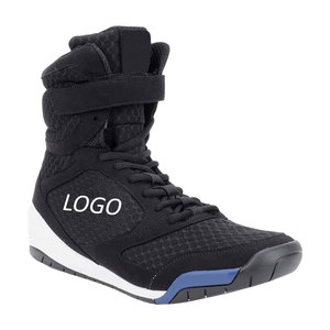 wrestling shoes elite performance breathable mesh upper non slip rubber outsole lightweight flexible sole <b>secure</b> lace closure - Product Image 1