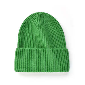 Customizable Heather Blue Rib Knit Cuffed <b>Beanie</b> Soft Stretch Winter <b>Hat</b> Custom Logo Factory Price Wholesale Unisex Cap 100% - Product Image 6