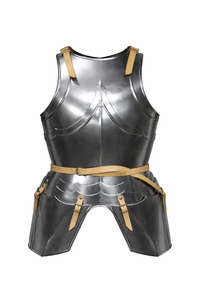 ชุดเกราะเหล็กยุคกลางขัดเงา ทนทาน สำหรับชุดนักรบสไตล์โกธิคแท้ๆ ใช้งานได้จริง เหมาะสำหรับวันฮาโลวีนและวันวาเลนไทน์ - Product Image 4