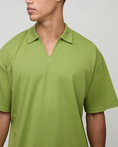 เสื้อยืดคอกว้างทรงหลวมพิมพ์ลายโลโก้ 3 มิติแบบพัฟฟ์ สั่งทำขายส่ง ผ้าฝ้าย 100% ระบายอากาศได้ดี แห้งเร็ว แขนสั้น สไตล์ฮิปฮอป สตรีทแวร์ - Product Image 4