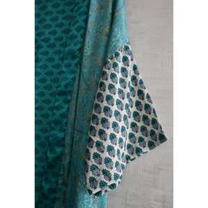 Kimono de Seda Indio Hecho a Mano para Mujer, Bata Corta Estampada para Dormir, Ropa de Estar en Casa - Product Image 3