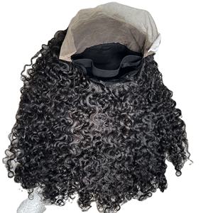 Extensions de cheveux Remy super double drawn, perruque frontale en dentelle, vague profonde, extensions à bandes, cheveux vierges humains naturels, pointe plate double drawn - Product Image 1