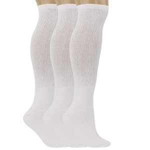 Calze Unisex al Ginocchio in Cotone, 3 Paia, Senza Compressione, Imbottite, Traspiranti, per Diabetici - Product Image 3