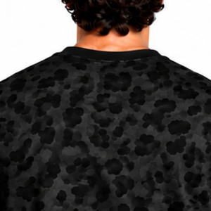 Black <b>Leopard</b> <b>Print</b> T <b>Shirt</b> Unisex Short Sleeve Crew Neck Casual Streetwear Graphic Tee Custom Sports Training Summer Top - Product Image 4