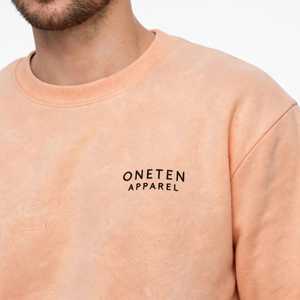 Sweat-shirt à col rond pour homme Oneten Apparel, couleur pêche, décontracté, uni, manches longues - Product Image 5